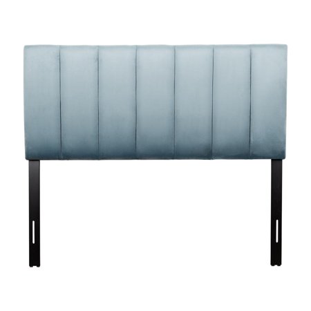 CorLiving Helena Velvet Headboard  Full/Double Light Blue