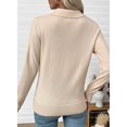 thumbnail image 3 of UZMOG Cardigan Sweaters for Women, Lightweight Trendy Long Sleeve Lapel Collar Button Down Sweater Cardigans, 3 of 7