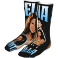 thumbnail image 2 of Selena Quintanilla Socks Mid-Calf Athletic Socks Crew Socks Boot Socks Dress Socks Funny Novelty Cotton Socks Gifts for Women Men, White, 2 of 6