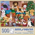 thumbnail image 2 of Bits and Pieces - 500 Piece Jigsaw Puzzle for Adults 18" x 24" - Puppies Christmas Eve - 500 pc Holiday Kitten Dog Friends Treats Pet Living Room Home Jigsaw by Artist Tomoyo Pitcher, 2 of 5