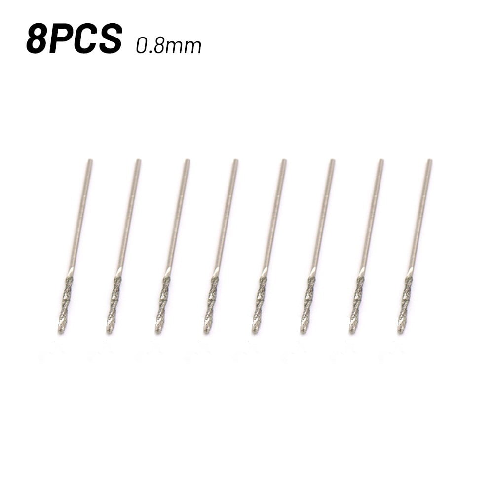 0.8mm2.5mm Diamond Coated Tipped Drill Bit for Glass Jewelry Stone