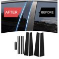 thumbnail image 1 of Replacement For  Pillar Post Decal Trim, Qiilu Car Window Molding Trim B Pillars Sticker Gloss Black, 1 of 8
