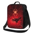 thumbnail image 1 of Disketp Black Spider Web With Spiders Bolsa Térmica Estampada para Almuerzo, Lonchera para Hombres y Mujeres Adultos, 1 of 7