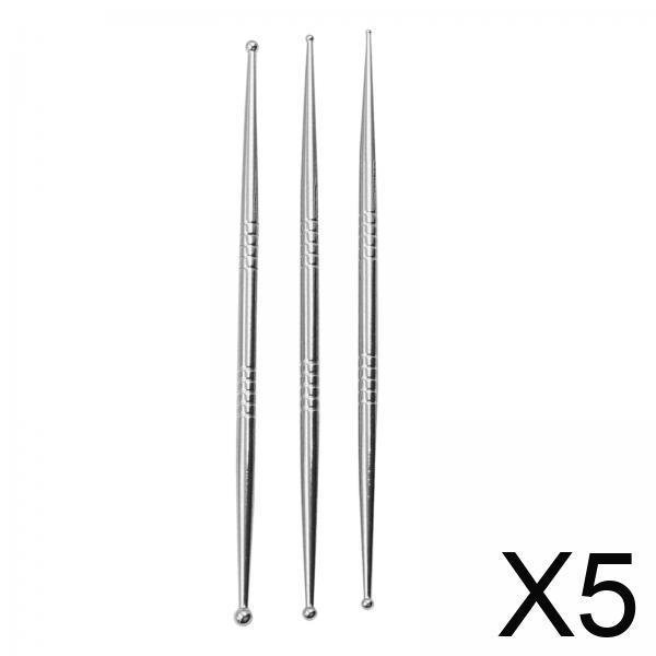 Bolígrafo para esculpir,Herramientas para puntear bolígrafos con bola de metal de doble cabeza,Herramienta para escultura de modelado de arcilla polimérica,Muñeco de arcilla de cerámica