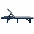 thumbnail image 5 of WestinTrends Classic Adirondack Poly Reclining Chaise Lounge,Navy Blue, 5 of 5