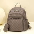 thumbnail image 4 of Stylago Laptop Backpack Purse for Women Work Travel Computer Bags College Students Fashion Quilted Daypack with Mini Pouch Brown, 4 of 7