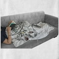 thumbnail image 6 of Ethnic Soft Flannel Fleece Throw Blanket, Collect Your Happy Dreams Words with Dreamcatcher and Butterflies Pattern, Cozy Plush for Indoor and Outdoor Use, 50" x 60", Multicolor, by Ambesonne, 6 of 6