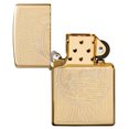 thumbnail image 7 of Zippo Fisherman Design High Polish Brass Pocket Lighter, 7 of 7