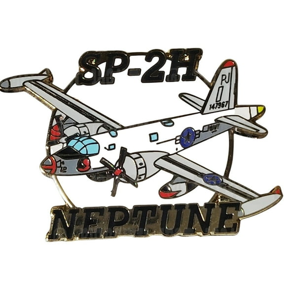 Neptune SP-2H Aircraft, Collector's Hat, Lapel, Brooch Pin 1-3/8"W x 1"H