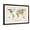 Brown Frame, variant on Art.com Animal Map of the World Art Print by Michael Tompsett, 24" x 16"
