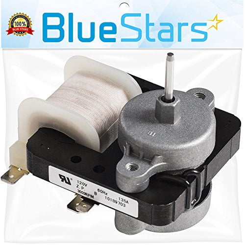 Photo 1 of **USED** Ultra Durable W10189703 Refrigerator Evaporator Fan Motor Replacement Part by Blue Stars - Exact Fit for Whirlpool Maytag Kenmore Refrigerators - Replaces WPW10189703 W10208121 2219647 AP6016598