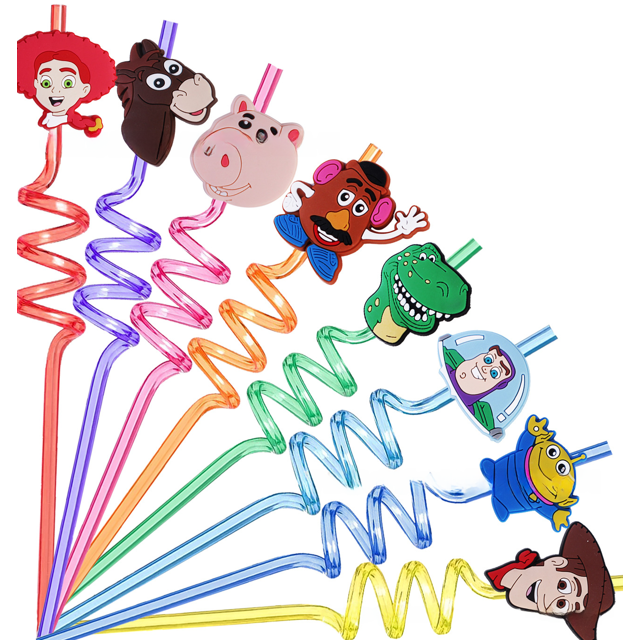 Paquete de regalo con hebilla de espiral de dibujos animados con parche de paja y dardo de Toy Story 3