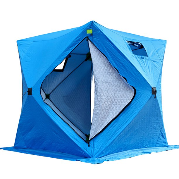 Tienda de hielo aislada a prueba de viento para 3-4 personas Refugio de pesca en hielo Tienda de pes Abanopi Carpa