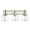 thumbnail image 4 of Worldwide Lighting E20021-005 10 x 22 x 7.38 in. Acorn 3-Light Vanity Light, Brushed Nickel, 4 of 6