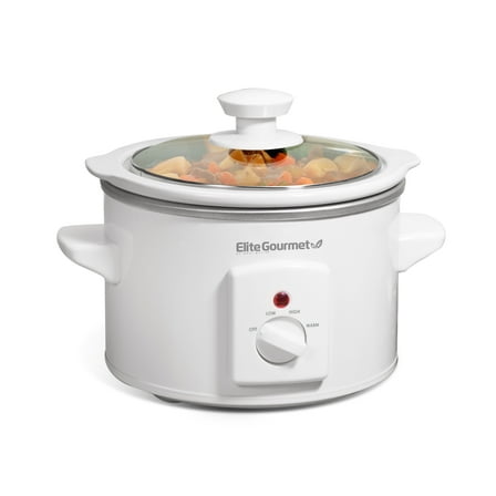 Elite Cuisine 1.5Qt. Mini Slow Cooker in Stainless Steel MST-250XW