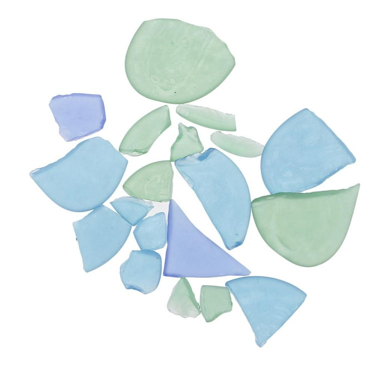 Mixed Of Sea Glass, Forsted Glass - 500g - 1-4cm - Crafts DIY 