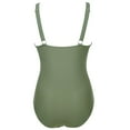 thumbnail image 3 of Women Swimsuits Slimming One Piece Bathing Suit Sexy V Neck High Waisted Swimwear for Women, 3 of 5