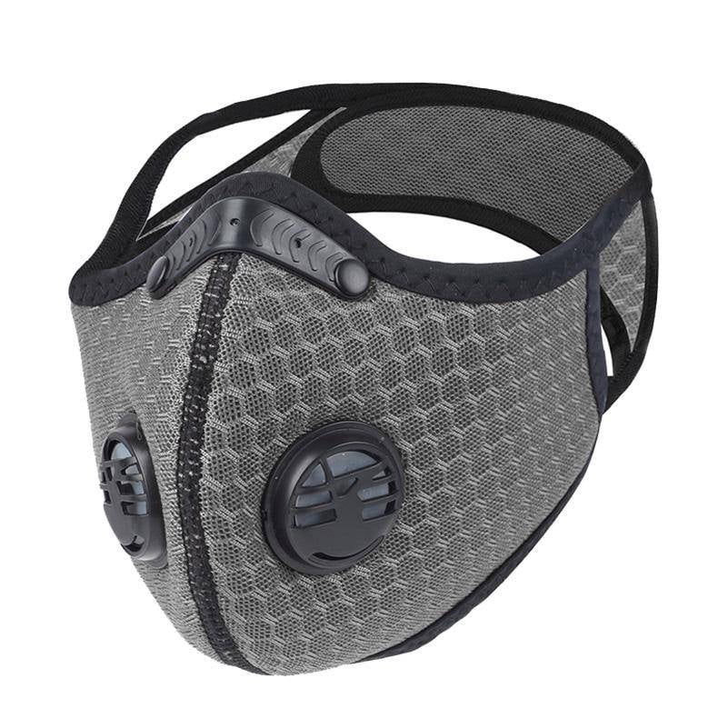 Details about   Washable Cycling Face Mask With Active Carbon Filter Breathing Valves Reusable 