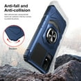 thumbnail image 7 of Compatible for TCL ION X Case/TCL ION V Case with Tempered Glass Screen Protector [Military Grade] Ring Car Mount Kickstand Shockproof Hard Phone Case - Blue, 7 of 7