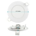 thumbnail image 2 of Luxrite 4 inch Ultra Thin LED Recessed Light with Junction Box 10W 5 Color Selectable Dimmable 750 Lumens ETL Rated 16-Pack, 2 of 8