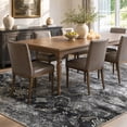 thumbnail image 4 of VUNATE 5'x7' Area Rugs for Living Room Machine Washable Rugs Abstract Vintage Distressed Indoor Rug Carpet Soft Lightweight Large Area Rug for Bedroom Dining Room Kitchen Nonslip Rug Black and Gray, 4 of 7