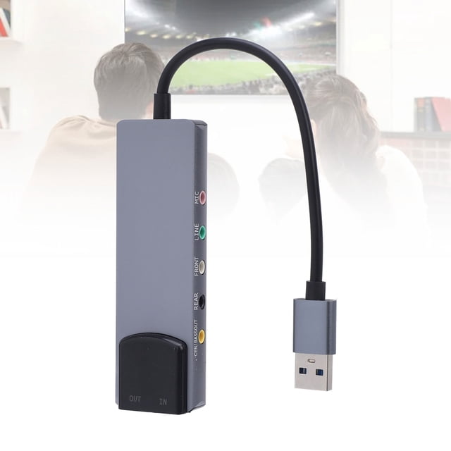 Tarjeta De Sonido Externa USB, Entrada óptica Y Salida, Compatible Con Múltiples Sistemas, Compatible Con Reducción De Ruido Profesional, Tarjeta De Sonido Externa Para TV