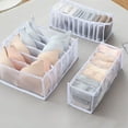 thumbnail image 2 of EIMELI Underwear Storage Box Resuable Clothes Organizer Basket Flodable Drawer Divided Portable Container  3 Sets  Grey, 2 of 10