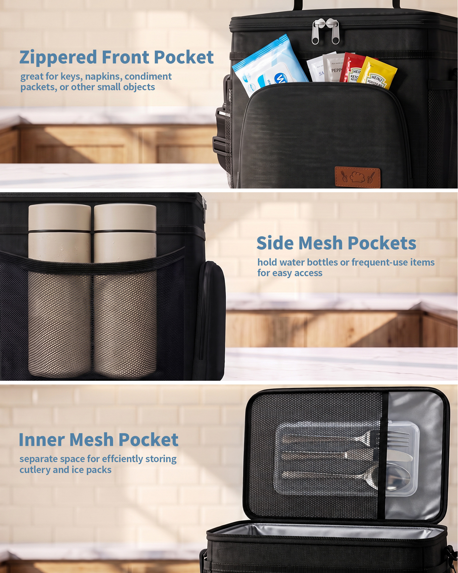 HOTOR Insulated Lunch Box with Shoulder Strap photo 5