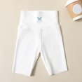 thumbnail image 5 of adviicd Summer Children's Pants Butterfly High Waisted Shorts Slim Breathable Girls Shorts Wear Yoga Pants Over Out Wear Toddler Girls Elastic Waist Shorts (White,3-4 Years), 5 of 5