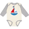 thumbnail image 3 of Inktastic Personalized Sailboat Boys or Girls Long Sleeve Baby Bodysuit, 3 of 5