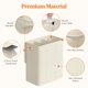 thumbnail image 2 of Cesto de ropa Lifewit Triple con tapa y 3 bolsas, 160 L, color blanco, 2 of 6