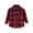 Red, variant on Toddler Boy Button up Shirt Boys' Button-Down Shirts Plaid Long Sleeve for Toddler Kids(White,4-5 Years)