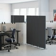 thumbnail image 6 of Stand Up Desk Store ReFocus Freestanding Noise Reducing Acoustic Room Wall Divider Office Partition (Ash Grey, 72"  x 66" , Zippered 3-Pack), 6 of 8