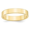 thumbnail image 4 of 10K Yellow Gold 4mm Light Weight Flat Band Ring Size 5.5, 4 of 7