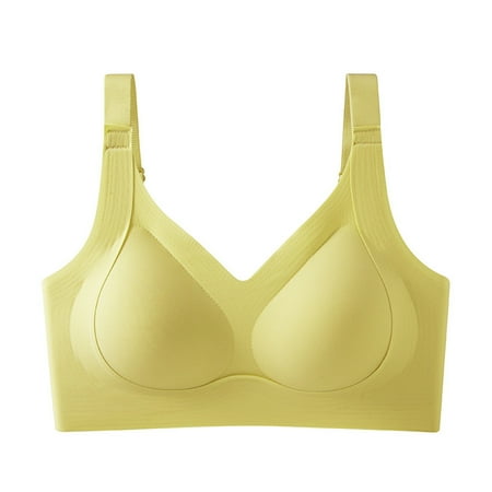 JAKANYQ Women s Adjustable Pull And Drop Large Size Underwear Women s Gathering Sports Bra Wirelesss Loose Comfortable