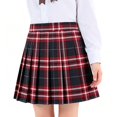 thumbnail image 2 of Mfakffe Kids Fashion Academy Style Pleated Skirt Casual Uniform Mini Pleated Skirt for Daily School Activities & Casual Outdoor Outfits, 2 of 4