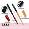thumbnail image 4 of Petite Brosse Ronde pour Cheveux, 2 Pcs Mini Brosses à Rouleau avec Poils en Nylon Rigides, Brosse de Coiffure Professionnelle pour Salon pour Séchage au Sèche-Cheveux Coiffage des Cheveux Bouclés Frange Lifting Soin de la Barbe, 4 of 5