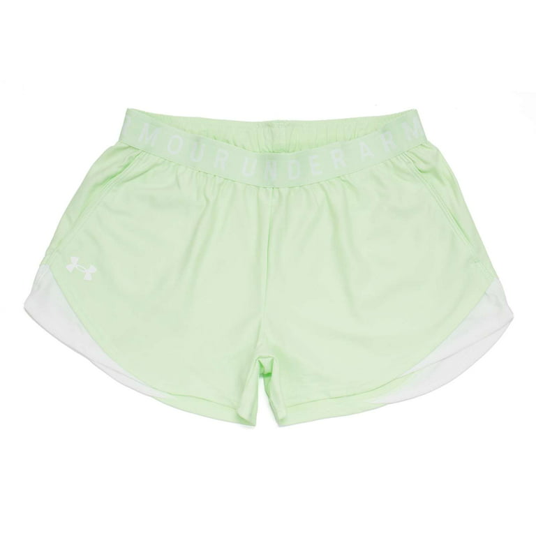 Under Armour Women's Play Up Shorts 3.0, Phosphor Green,L - US