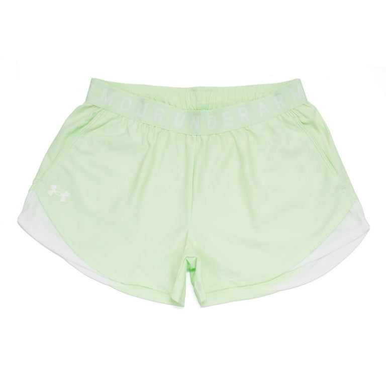 Under Armour Women's Play Up Shorts 3.0, Phosphor Green,L - US