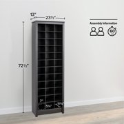 Prepac 36 pair Shoe Storage Rack, Black