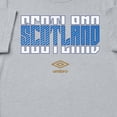 thumbnail image 2 of Umbro Men's Scotland Stacked Soccer T Shirt (Grey Heather, S-XXXL), 2 of 4