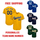 thumbnail image 2 of Camiseta de béisbol personalizada StreetweaCamiseta de béisbol personalizada DIY Tu nombre y número Personaliza camisetas deportivas con sublimación, 2 of 5