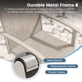 thumbnail image 6 of VOXBIN 5 Pieces Patio Dining Set - 40.7" Round Metal Table and 4 Swivel Chairs, Sandshell Table and Sandshell Chairs, 6 of 9