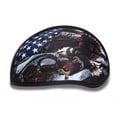 thumbnail image 3 of Daytona Helmets D6-USA ‘Skull Cap’ with USA Flag and Eagle Half Face Helmet Black, 3 of 6