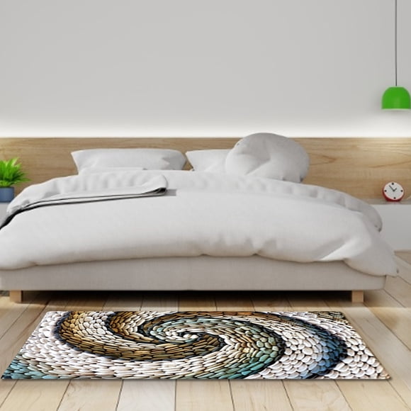 Leylor Tapis de Porte - Tapis de Sol Antidérapant Absorbant à Rotation, Tapis pavé Salon Chambre Décor