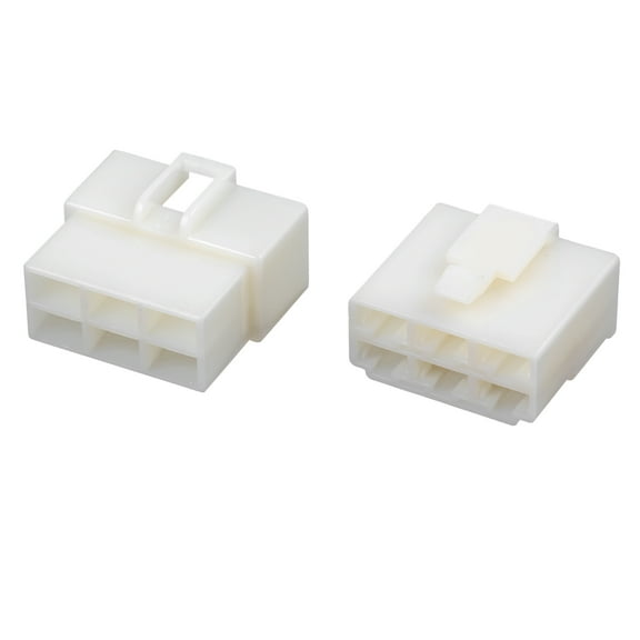 10 Sets 6.3mm 6 Pin Automotive Electrical Wire Connector Male Female Housing for Car