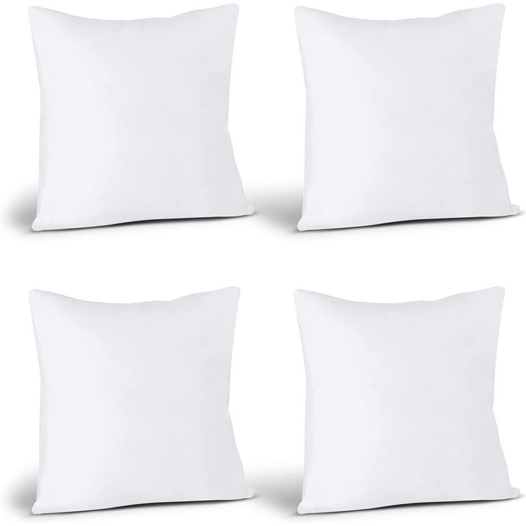 1pc/4pcs Throw Pillows, White Bed Pillow Pillow Insert For Sofa, Bed And  Couch Bedroom Dorm Room Hotel