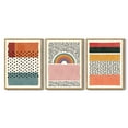 thumbnail image 2 of SHENIFY Boho Abstract Wall Art Mid-Century Color Block Shape Illustrations Modern Minimalist Painting Decorative Artwork 11x14in3pcs Natural Framed, 2 of 5