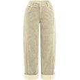thumbnail image 2 of CUKOLSXA Barrel Pants Women Wide Leg Lounge Palazzo Harem Corduroy Pants Casual Trousers with Pockets, Khaki, 2 of 7