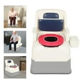 thumbnail image 3 of Portable Bedside Commode, High-Quality PP and PU, 220.46 lbs Capacity, Comfortable Seat, Reinforced Armrests, Easy to Move, 3 of 5